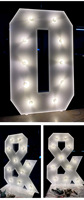 Lettres lumineuses géantes LED pour décorations de fêtes, mariages et événements