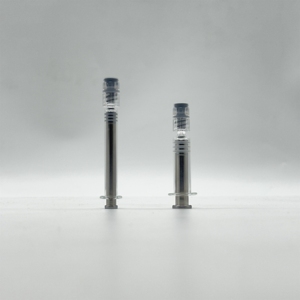 OEM Ready 1ml <b>Glass</b> Syringe Custom Color Logo Metal Plunger Sterile <b>Packaging</b> Options for Cosmetics - Product Image 2