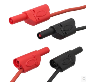 Đặc biệt điện áp cao kiểm tra dòng 4mm chuối cắm ổ cắm thiết bị đầu cuối xếp chồng lên nhau kết nối điện áp hiện tại kiểm tra chuối tip kết nối - Product Image 1