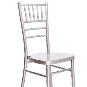 Muebles Comerciales de Madera Plateada, Silla Apilable Chiavari para Salón de Banquetes de Hotel - Product Image 2