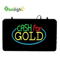 Enseigne néon LED personnalisée, éclairage publicitaire pour magasin de bijouterie, certifiée CE RoHS, affichage animé pour vitrine