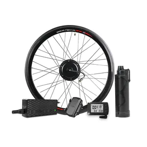 Diy Enduro Fat Tire E Bike Motor de conversión Mid Drive Switch Kit 250W 28 29 26 pulgadas 20 "Rueda delantera Precio DE LA UE con batería de botella - Product Image 1