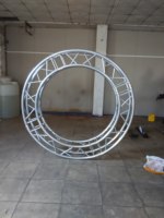 Arco Circular Versátil de Aluminio para Bodas, Iluminación de Escenarios, Exhibiciones y Ferias Comerciales, Uso Interior y Exterior