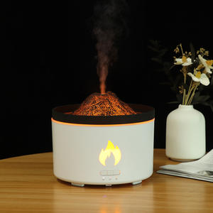 Difusor de Aroma Volcánico de 700 ml Ultrasónico con Luz Azul de Llama para Uso en Hogar, Oficina, Dormitorio y Escritorio - Product Image 2