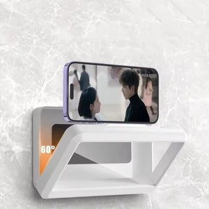 Wholesale Waterproof Anti‑Fog Anti‑Slip <b>Shower</b> <b>Phone</b> <b>Holder</b> Self‑Adhesive Wall Mount Bathroom Mobile <b>Phone</b> Bracket - Product Image 3