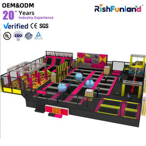 Parc de trampolines professionnel personnalisable pour enfants et adultes, équipement de terrain de jeu intérieur complet - Product Image 1