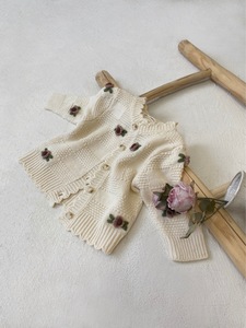Ensemble de vêtements pour bébé en tricot avec logo personnalisé, vêtements d'hiver pour nouveau-nés, pulls, cardigans, vêtements pour bébés et tout-petits - Product Image 6