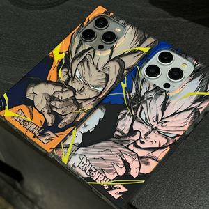 Nouveau étui de forme carrée IMD TPU bouton Anime Anime Dragon Ball Goku <span class=keywords><strong>Vegeta</strong></span> Carton coque de téléphone pour <span class=keywords><strong>IPhone</strong></span> 15 Pro Max 16 14 coque arrière - Product Image 4