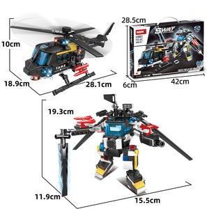 Juguetes Woma, Robot <span class=keywords><strong>SWAT</strong></span> Mecánico Transformable, Bloques de Construcción, Modelo de Ensamblaje, Juguetes Mecánicos - Product Image 4