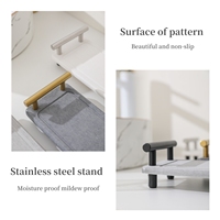 RTS naturel blanc diatomée Super absorbant caboteur salle de bain porte-gobelet diatomite pierre évier Caddy organisateur plateau pour comptoir