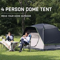 Tente familiale portable à dôme pour 4 personnes, été, une chambre, imperméable, facile à installer, randonnée, camping, plein air