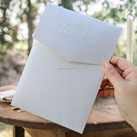 Jeu de cartes en papier de coton blanc solide de qualité supérieure A5 Logo personnalisable Étiquettes d'emballage d'invitation d'inventaire d'exportation transfrontalière