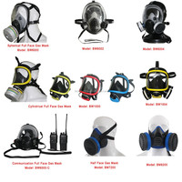 FENAN Nouveau produit, nouveau design, fabricant chinois, masque de protection contre les gaz chimiques en silicone pour le visage entier avec double filtre