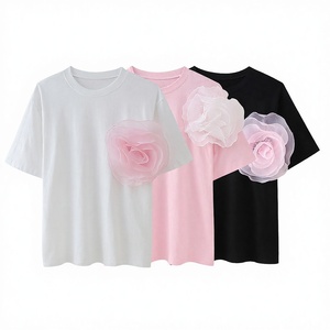 Venta al por Mayor de Boutique, Verano 2025, Nuevo Estilo Moderno, Cuello Dulce, Manga Corta, Versátil, Casual, Corte Regular, Lona, Poliéster Sólido - Product Image 2