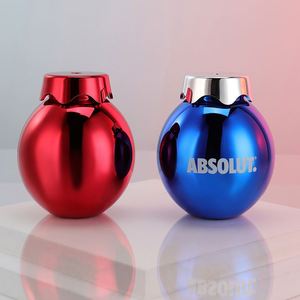 Gobelet de fête en plastique de 12 oz, rouge, bleu, rose, transparent, avec couvercle et paille, en forme d'ampoule ou de boule disco, électroplaqué, pour boissons et jus, idéal pour Noël et les fêtes en extérieur - Product Image 2