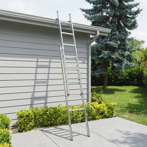 Échelle pliante extensible en aluminium Kanat KAS-230 à 20 marches, capacité de 150 kg, portable, antirouille, haute résistance, moderne, pour entrepôt - Product Image 3
