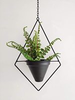 Ootonya — cintre en métal noir, lot de 2 Pots de plantes Boho, décoration moderne pour la maison, tendance, très minimaliste, pour un mariage, 2021