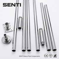 Barre de danse autoportante réglable en acier inoxydable de haute qualité, robuste et portable, sans perçage, pour pole dance