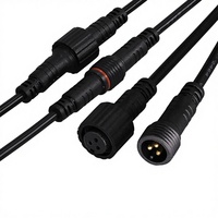 Cableado M14 macho-hembra de silicona con revestimiento de cobre, impermeable, de 4 núcleos, con líneas paralelas dobles para drones de protección de plantas