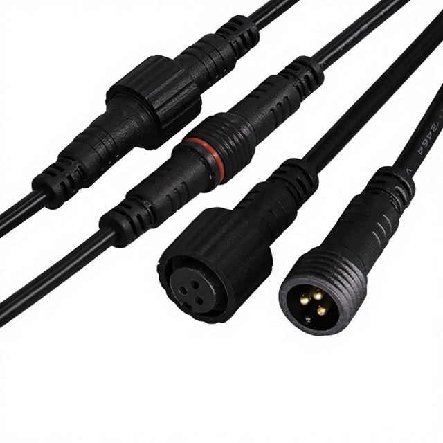 M14 Male-Female Silicone Jacket Copper Waterproof 4-Core Dual Parallel Lines Wiring Harness for Plant Protection Drone