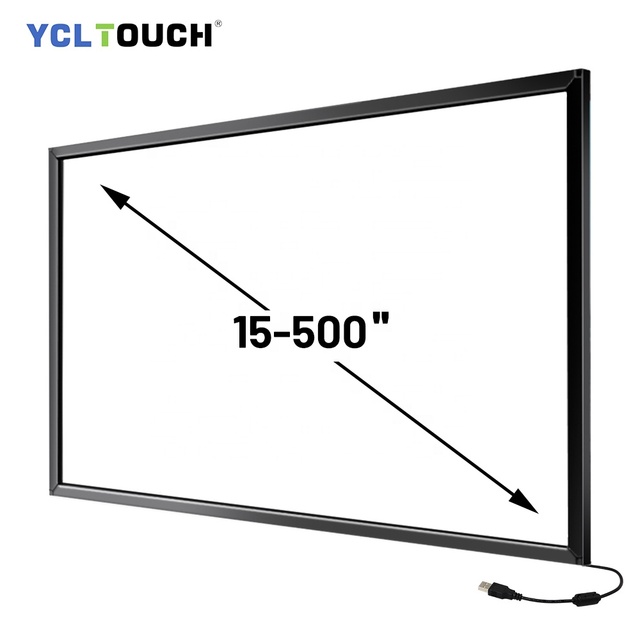 YCLTOUCH 27-Inch Open Frame New Stock 20-Point Interactive USB Interface Infrared Touch Screen Aluminum Material Overlay