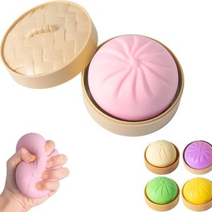 ขายดีของเล่นซาลาเปาทำมือหลากสีน่ารักทำมือของเล่นแบบบีบเบาๆเพิ่มความอยู่ไม่สุขของเล่นขายปลีกของขวัญส่งเสริมการขายสำหรับปาร์ตี้ - Product Image 1