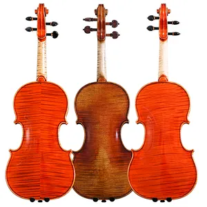 4/4 Professional Medium Antique Aa Maple Ebony Fingerboard Beginner Oil Painting Solo Violin