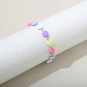 Rosario <span class=keywords><strong>de</strong></span> cuentas con forma <span class=keywords><strong>de</strong></span> corazón <span class=keywords><strong>de</strong></span> colores Komi 2024 con crucifijo, pulsera <span class=keywords><strong>de</strong></span> rosario <span class=keywords><strong>de</strong></span> la Virgen María para niños - Product Image 6