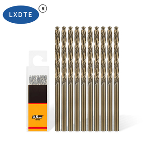 LXD Lot de 10 forets HSS Cobalt M35 de 3,5 mm 135 °   Embout à pointe fendue pour perçage de précision du métal - Product Image 1