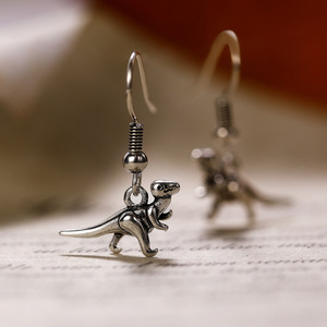 Boucles d'oreilles créatives en forme de dinosaure pour femmes, bijoux de mode animalière de niche - Product Image 4