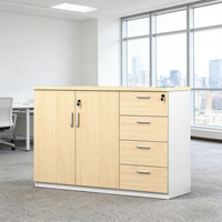 Archivador LIWEI Moderno y Duradero de Madera con 4 Cajones con Cerradura para Almacenamiento en Dormitorio y Oficina