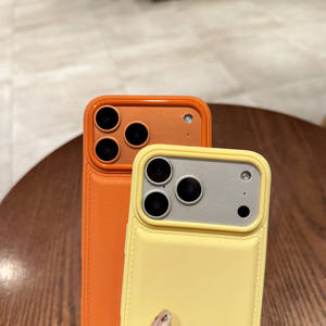 Semplice e adatto per IPhone16/17pro custodia per telefono cellulare 15 grande foro sporgente custodia in pelle <span class=keywords><strong>14</strong></span> <span class=keywords><strong>Apple</strong></span> 13 12/11 di protezione - Product Image 4