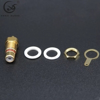 Connecteur RCA femelle plaqué or en laiton électrique YIVO XSSH Y805 HIFI 8mm pour bornes de liaison audio-vidéo 250V