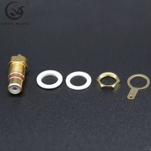 Connecteur RCA femelle plaqué or en laiton électrique YIVO XSSH Y805 HIFI 8mm pour bornes de liaison audio-vidéo 250V - Product Image 3