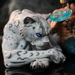 Venta caliente Nuevo producto Segunda generación leopardo de las nieves <span class=keywords><strong>Trafalgar</strong></span> D Water Law Posición sentada modelo Anime Figura Dibujos animados-Personaje - Product Image 4