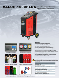 Máquina de <span class=keywords><strong>Aire</strong></span> <span class=keywords><strong>Acondicionado</strong></span> de Doble Refrigerante LAUNCH Value 1000 PLUS <span class=keywords><strong>R134A</strong></span> y R1234YF para Autos, Taller Automotriz - Product Image 6