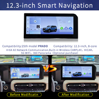 Lecteur multimédia intelligent de navigation 12,3 pouces avec écran HD pour Toyota Prado LC250 2025, écran tactile