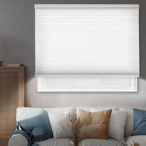 Từ trên xuống dưới lên Rèm tổ ong 25mm Polyester xếp li Con lăn Màu rèm cửa tiết kiệm năng lượng cho cửa sổ nhà - Product Image 2