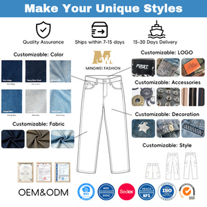 <span class=keywords><strong>Jeans</strong></span> <span class=keywords><strong>Skinny</strong></span> Strappati Casual Personalizzati OEM per <span class=keywords><strong>Uomo</strong></span>, <span class=keywords><strong>Jeans</strong></span> in Denim Strappati e Patchwork, Modello Affusolato - Product Image 2