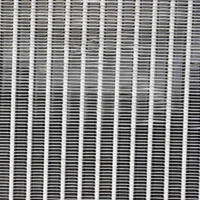 Forme de demi-fenêtre et demi-ailettes ondulées plaque droite Tube plat inséré radiateur à ailettes radiateur en aluminium