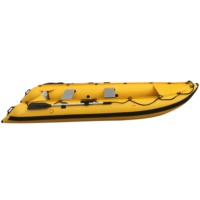 Goethe — bateau gonflable en PVC GTK370, Kayak de pêche, bon marché, avec pagaie, siège de bateau en aluminium, 12 pieds