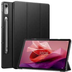 Étui pour <span class=keywords><strong>tablette</strong></span> MoKo Triple Folding Cover Stable Slim Case Premium PU Leather Portable Trifold Case Fit for <span class=keywords><strong>Lenovo</strong></span> Tab P12 12.7 Inch 2023 - Product Image 1