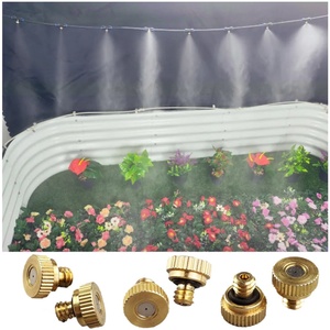 Low <b>Pressure</b> Mister Anti-Drip Fogging Spray Head Dust Control Sprinkler Mist Nozzles, Spray Atomizing Misting Brass Nozzles - Product Image 5