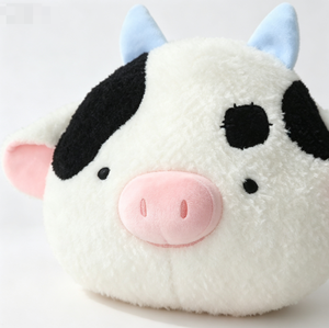 Cuscino Peluche a Forma <span class=keywords><strong>di</strong></span> <span class=keywords><strong>Mucca</strong></span> Personalizzato, Super Morbido, Accetta il Tuo Disegno, Logo Personalizzato, Imbottitura in Cotone PP, Giocattolo Unisex a Forma <span class=keywords><strong>di</strong></span> Animale - Product Image 4