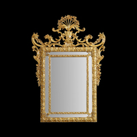 Fourniture d'usine miroir décoratif mural en laiton de luxe, décoration de maison Antique