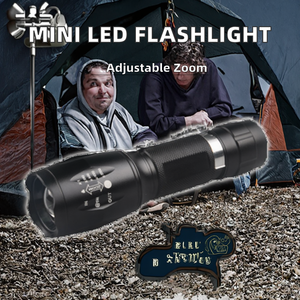 Tốt Nhất Người Bán Mini Hợp Kim Nhôm Trắng LED Có Thể Sạc Lại Ip55 Đánh 1000 + Lumens Đèn Pin Chiến Thuật Kính Thiên Văn Zoom Có Thể Điều Chỉnh - Product Image 2