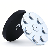 Aimant en néodyme recouvert de caoutchouc avec fixation filetée D22 D31 D36 D43 D66 D88mm avec vis externe/interne M4 M5 M6 M8 pour voiture
