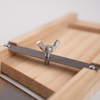 Mandoline manuelle réglable en bois écologique pour oignon et pomme de terre, lame en acier inoxydable, facile à nettoyer, gadget de cuisine portable
