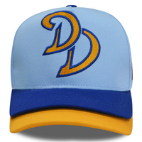 Topi mode 5 Panel tepi ganda topi pakaian jalan topi desainer Logo bordir kustom topi bisbol pria