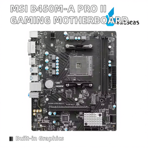 เมนบอร์ดเกมมิ่งรุ่นใหม่ <span class=keywords><strong>B450M</strong></span> <span class=keywords><strong>PRO</strong></span> <span class=keywords><strong>MAX</strong></span> II 2.5G รองรับแรม DDR4 64GB ช่องเสียบซ็อกเก็ต AMD AM3/AM3+ พร้อมพอร์ต SATA คู่ สำหรับคอมพิวเตอร์ตั้งโต๊ะ - Product Image 2